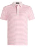 G/Fore FEEDER STRIPE TECH JERSEY Halbarm Polo rosa