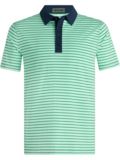 G/Fore FEEDER STRIPE TECH JERSEY Halbarm Polo hellgrün