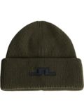 J.Lindeberg Karlos Beanie Mütze oliv