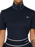 J.Lindeberg Piper Halbarm Polo navy