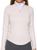 J.Lindeberg Nefe Quarter Zip Stretch Midlayer rosa