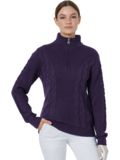 Daily Sports CABLE LS Pullover Lining Windstopp knit purple
