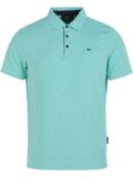 Daniel Springs Nylon-Jacquard Halbarm Polo petrol