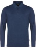 Daniel Springs Melange Thermo Langarm Polo navy