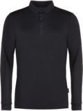 Daniel Springs Langarm Polo schwarz