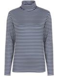 Valiente Druck Rollkragen Stretch Unterzieher gestreift