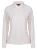 Valiente Thermo-Pique Langarm Polo offwhite