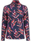 Valiente Druck 1/2 Zip Soft Touch Thermo Unterzieher navy