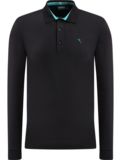 Chervo AROMATICO Langarm Polo schwarz