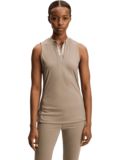 J.Lindeberg Leya Sleeveless Top ohne Arm Polo taupe