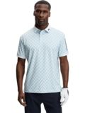 J.Lindeberg Tour Tech Print Halbarm Polo denim