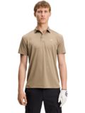 J.Lindeberg Bridge half sleeve polo camel