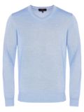 Daniel Springs Basic Pullover Strick hellblau