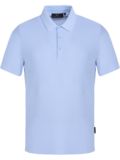 Daniel Springs Nylon Pique Halbarm Polo hellblau