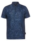 Daniel Springs Iron Druck Funktions Halbarm Polo navy