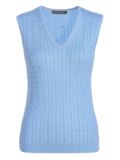 Valiente cable knit pullover light blue