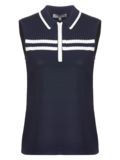 Valiente Strick ohne Arm Polo navy
