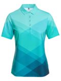 Valiente Gradient Druck Funktions Halbarm Polo grün