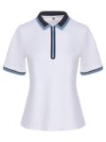 Funkční polokošile Valiente pique s polovičním rukávem bílá