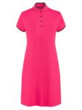 Valiente functional pique half sleeve dress pink