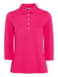 Valiente Jaquard-Struktur 3/4 Arm Polo pink