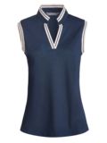 Valiente V-neck ohne Arm Polo navy