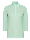 Valiente 2-Tone Pique 3/4 Arm Polo hellgrün