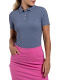 Kjus Women Enya Printed Halbarm Polo navy