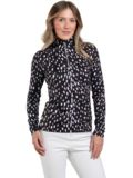 Kjus Kinetic Print Half-Zip Stretch Undershirt hnědý