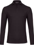 Kjus Scot Warm Langarm Polo dunkelbraun