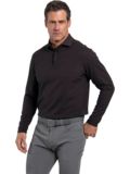 Kjus Scot Warm polo s dlouhým rukávem tmavě hnědá