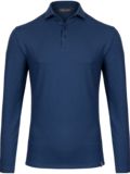 Kjus Scot Warm Langarm Polo blau