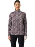 Daily Sports PRINT PEACHED Half Neck Stretch Unterzieher braun