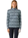 Daily Sports PRINT PEACHED Half Neck Stretch Unterzieher blau