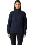 Daily Sports CABLE LS Pullover Lining Windstopp Strick navy