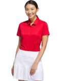 adidas Golf Performance Primegreen Halbarm Polo rot