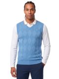 Daniel Springs Argyl Pullunder Strick denim
