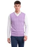 Daniel Springs Argyl Pullunder Strick lila