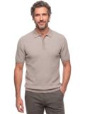 Daniel Springs Strick Halbarm Polo sand