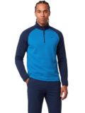 Daniel Springs 1/2-Zip Stretch Thermo Midlayer, petrol