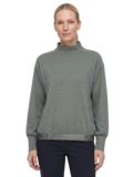 Valiente Snake Jacquard Mock neck Stretch Unterzieher oliv