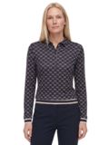 Valiente Loose Fit Langarm Polo mehrfarbig