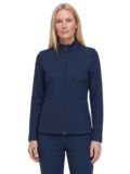 Valiente Jacquard Fleece Stretch Jacke navy