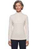Valiente Druck 1/2 Zip Soft Touch Thermo Unterzieher ecru