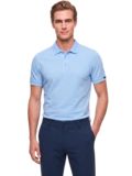 Daniel Springs Baumwoll Pique Halbarm Polo hellblau