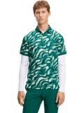J.Lindeberg Tour Tech Print polo s krátkým rukávem, tmavě zelené