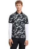 J.Lindeberg Tour Tech Print polo s krátkým rukávem, černé