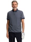 J.Lindeberg Tour Tech Print polo s krátkým rukávem, tmavě modré
