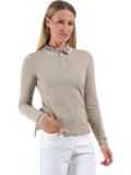 Chervo ATMA Long-Sleeve Polo Shirt, Beige
