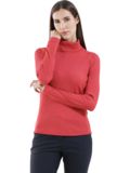 Chervo TAMARA - Half-Zip Turtleneck in Coral